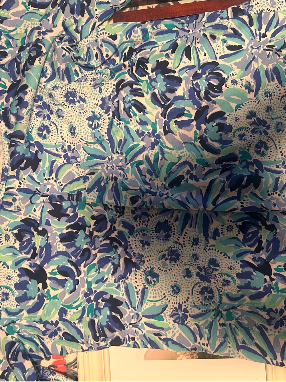 Lilly Pulitzer Blue Teal Floral Mini Dress